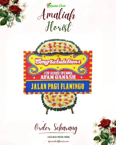 Bunga Papan Congratulation di Pagambiran Ampalu Nan Xx